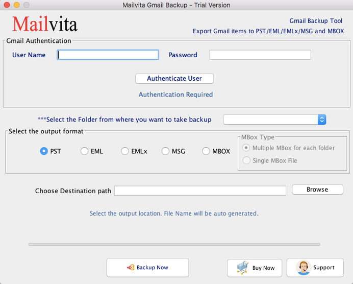 MailVita Gmail Backup for Mac software