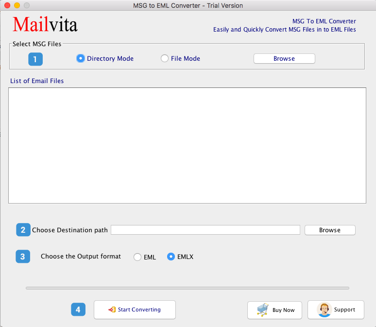 MailVita MSG to EML Converter for Mac 1.0 full