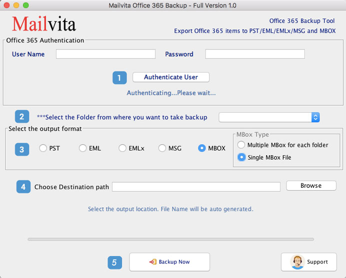 MailVita Office 365 Backup for Mac 1.0 full