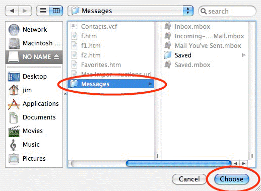 Choose MBOX Messages