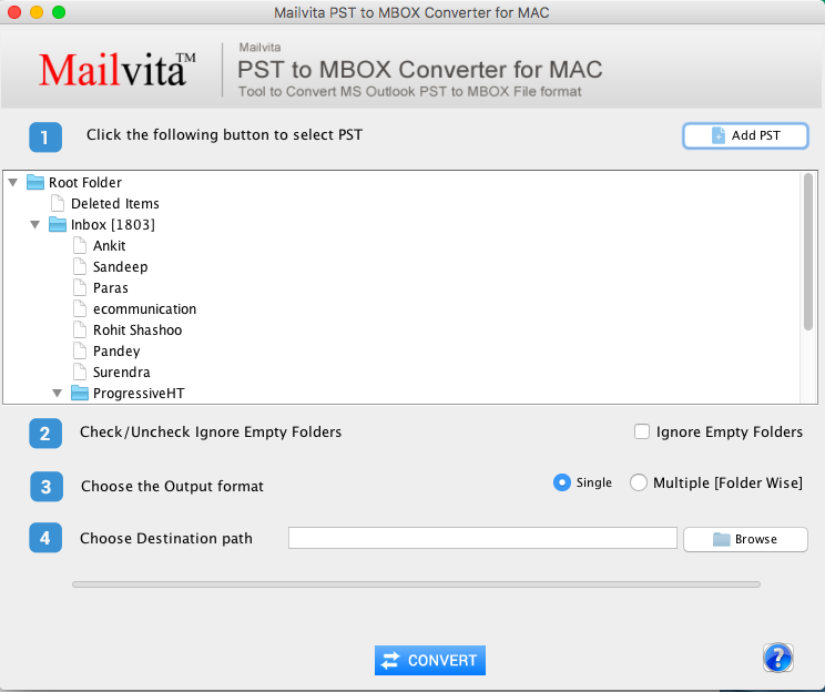 PST to MBOX for Mac
