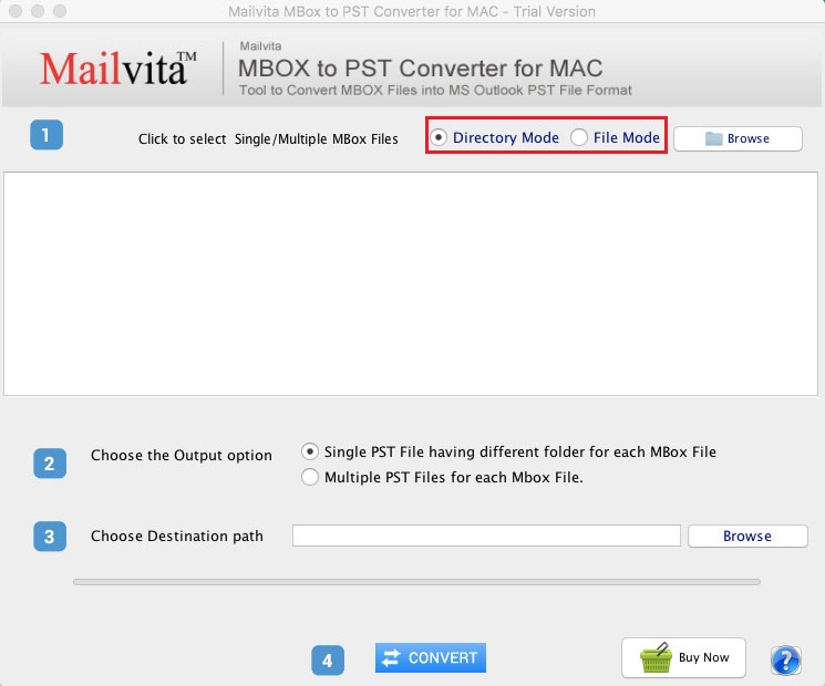 Open Apple Mail to PST Tool