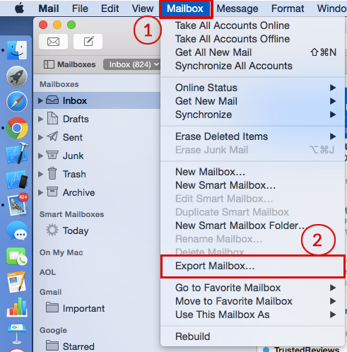 Export Mailbox Option