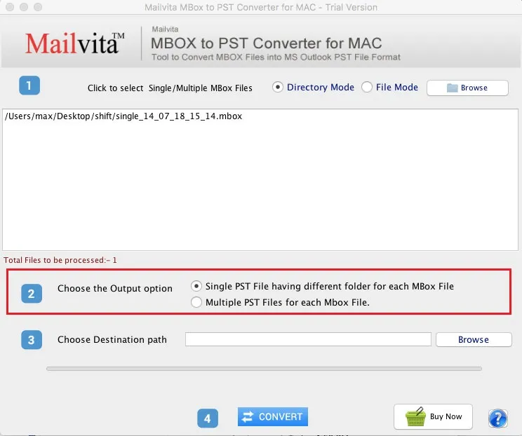 Output Option