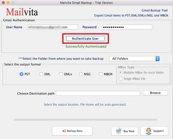 Authenticate User