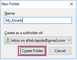 hit Create Folder