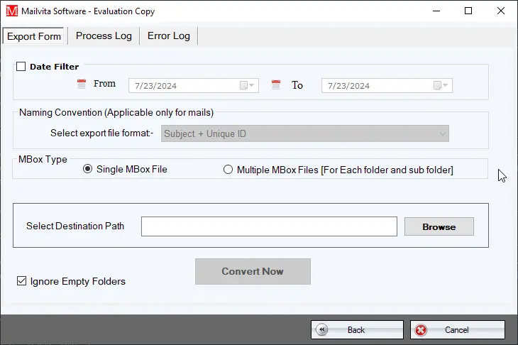 output location