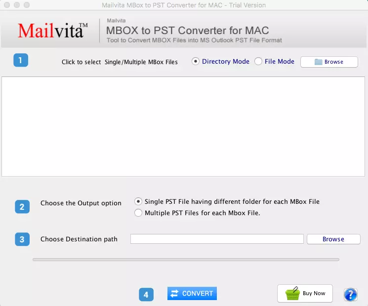 Run MBOX to PST Converter