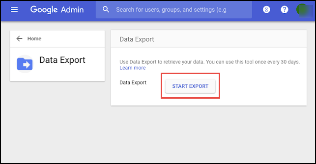 Hit the Start Export button